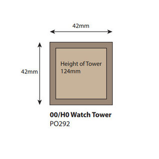 Metcalfe Metcalfe PO292 Wachttoren (Schaal H0/00)