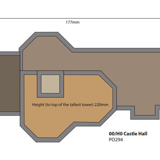 Metcalfe Metcalfe PO294 Castle hall (H0/OO gauge)