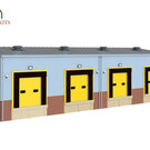 Wills Wills Modern SSM312 Laderampen für Industrie Halle (Spur H0/00)