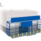 Wills Wills Modern SSM310 Supermarkt voorgevel voor industriehal (schaal H0/00)