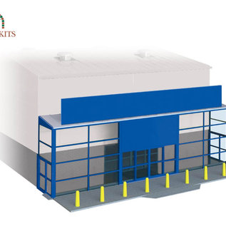 Wills Wills Modern SSM310 Supermarket frontage for industrial/Retail Unit (Gauge H0/00)