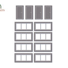 Wills Wills Modern SSM314 Windows and doors for industrial/Retail Unit (Gauge H0/00)