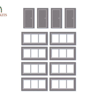 Wills Wills Modern SSM314 Windows and doors for industrial/Retail Unit (Gauge H0/00)