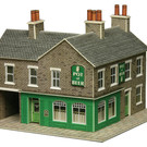 Metcalfe Metcalfe PN117 Laden auf der Ecke und Kneipe, aus grauem Stein (Baugröße N)