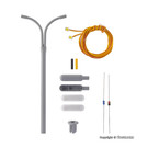 Viessmann  Viessmann 6723 Whip street light, double, 2 LEDs white, kit (Gauge H0)
