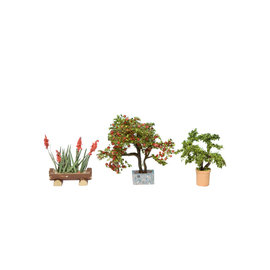 NOCH Noch 14020 Ornamental Plants 3x (Gauge H0)