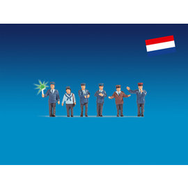 NOCH Noch 17543 Bahnbeamte Niederlande, beleuchtet (Spur H0), 6 Figuren