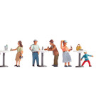 NOCH Noch 15833  In het café (Schaal H0), 6 figuren