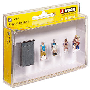 NOCH Noch 15560 Toilet stories (Gauge H0), 4 figures