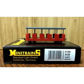 Minitrains Minitrains 5196 narrow gauge passenger car SGB red