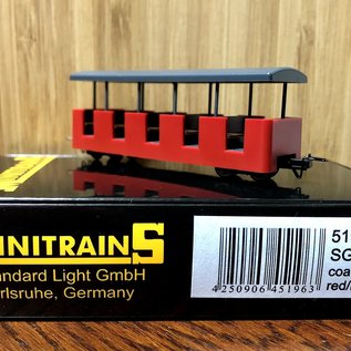 Minitrains Minitrains 5196 narrow gauge passenger car SGB red