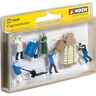 NOCH Noch 15038 Warehousemen (Gauge H0), 6 figures