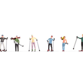 NOCH Noch 15827 Skifahrer (Spur H0), 6 Figuren