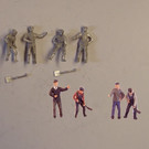 P & D Marsh Models P & D Marsh PW119 Locomotive crew (Gauge H0)