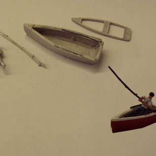 P & D Marsh Models P & D Marsh PW156 Man fishing from rowboat (Gauge H0)