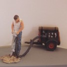 P & D Marsh Models P & D Marsh Z38 Man met pneumatische boor en compressor (Schaal H0/00)