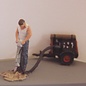 P & D Marsh Models P & D Marsh Z38 Man with pneumatic drill & compressor (Gauge H0)