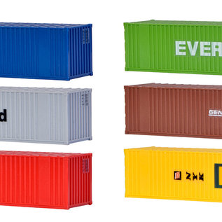 Kibri Kibri 10922 40 ft containers (Gauge H0) 6 pieces