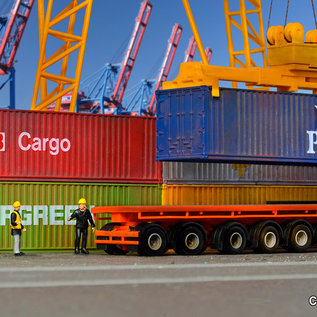 Kibri Kibri 10922 40 ft containers (Schaal H0) 6 stuks