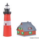 Kibri Kibri 39166 Vuurtoren Hörnum Sylt met bijgebouw (Schaal H0)