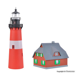 Kibri Kibri 39166  Lighthouse Hörnum Sylt with annexe (Gauge H0)