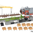 Kibri Kibri 39816 Sägewerk mit Kran, Schwellensäge und Inneneinrichtung (Spur H0)