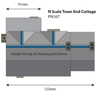 Metcalfe Metcalfe PN167 Town end cottage (Gauge N)