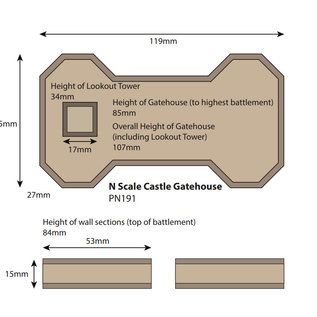 Metcalfe Metcalfe PN191 Burgtor  (Spur N)
