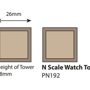 Metcalfe Metcalfe PN192 Watch towers (Gauge N)