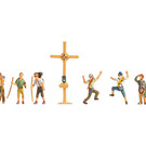 NOCH Noch 36874 Bergwandelaars met kruis (Schaal N)