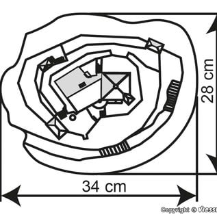 Kibri Kibri 37304 Kasteel Branzoll (Schaal N)