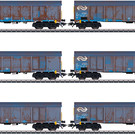 Märklin Märklin 47189 NS Hochbordwagen-Set "Holzhackschnitzeltransport" AC Epoche V (Spur H0)