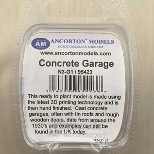 Ancorton Models Ancorton N3-G1 Garagenbox aus Beton (Spur N, 3D print)