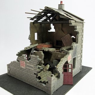 Ancorton Models Ancorton NFH2 Ruïne van een woonhuis (schaal N, lasercut)