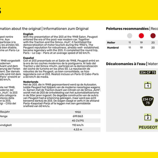 Heller Heller 80160 Peugeot 203 (Scale 1:43)