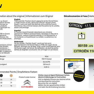 Heller Heller 80159 Citroën 11 CV (Maßstab 1:43)