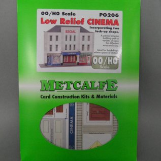 Metcalfe Metcalfe PO206 Vorderseite Kino (Relief/Hintergrundmodell) (Baugröße H0/OO)