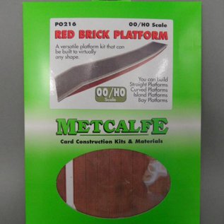 Metcalfe Metcalfe PO216 Red brick platform (H0/OO gauge)