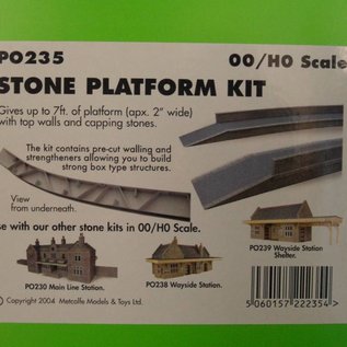 Metcalfe Metcalfe PO235 Stone platform (H0/OO gauge)