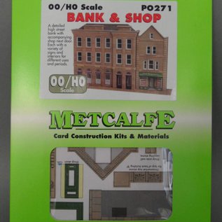 Metcalfe Metcalfe PO271 Bank & shop (H0/OO gauge)