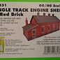 Metcalfe Metcalfe PO331 Single track engine shed in red brick (H0/OO gauge)
