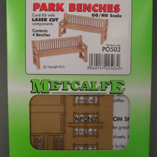 Metcalfe Metcalfe PO503 4 Parkbänke (Baugröße H0/OO)