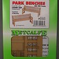 Metcalfe Metcalfe PO503 Park benches (H0/OO gauge)