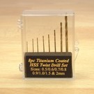 Expo Tools Expo 11530 Bohrersatz Titan beschichtet 8 Stück 0.5-2mm