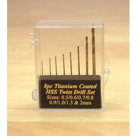 Expo Tools Expo 11530 8pc Titanium coated Drill set 0.5-2mm