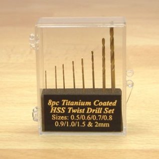 Expo Tools Expo 11530 8pc Titanium coated Drill set 0.5-2mm