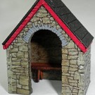 Ancorton Models Ancorton OOBUS1 Wachthuisje natuursteen (Schaal H0/00, lasercut)