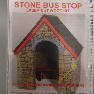 Ancorton Models Ancorton OOBUS1 Stone built bus stop (H0/OO gauge, lasercut)