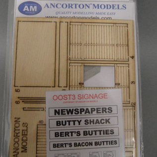 Ancorton Models Ancorton OOST3 Bert's Bacon Butty Hut (H0/OO gauge, lasercut)