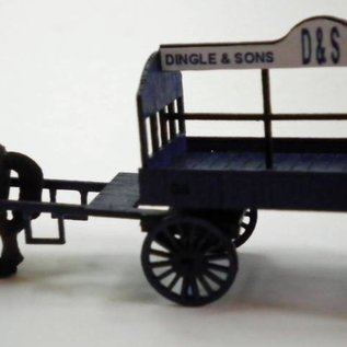 Ancorton Models Ancorton OOCW1 Coal wagon, horse drawn (horse not included) (H0/OO gauge, lasercut)